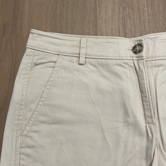 LL Bean Signature Washed Twill Cotton Shorts Light Khaki Sailcloth Size 4 - Picture 5 of 12
